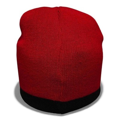 Vintage Captain Morgan Red Black Knit Beanie Hat One Size Adults Excellent - Image 2