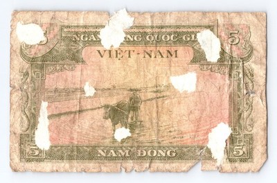 Vietnam 5 Dong National Bank of Vietnam Note 3 - Image 2