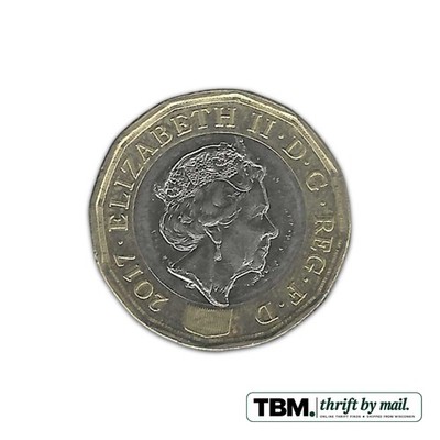 2017 United Kingdom New £1 Coin About Uncirculated