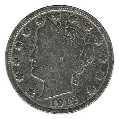 1912 Liberty Head Nickel Fine