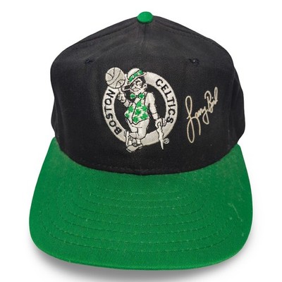 AJD Boston Celtics Larry Bird Snapback Hat Mens OSFM Black Green