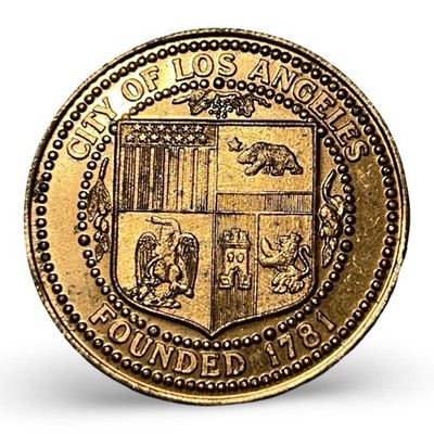 null 1984 Summer Olympics / City of Los Angeles souvenir coin Vintage 1984 Summe - Image 2
