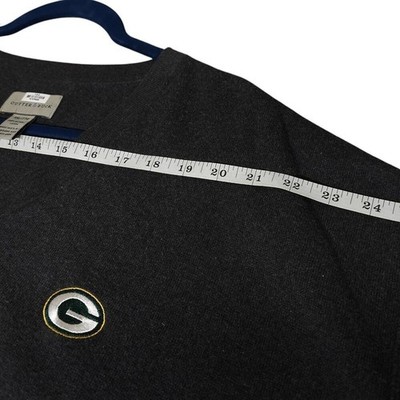 Cutter Buck Green Bay Packers V-Neck Sweater Men XXL Gray Cotton Golf - Image 6