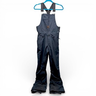 Billabong Snow Bibs Womens XS Black 10K Waterproof Ski Snowboard Pants