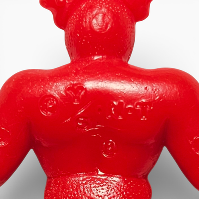Vintage Red M.U.S.C.L.E. #120 Sabotenman Kinnikuman Muscle Men Mattel - Image 3