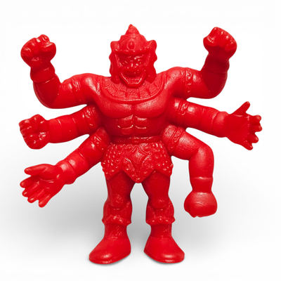 Vintage Red M.U.S.C.L.E. #129 Ashuraman(C) Kinnikuman Muscle Men Mattel