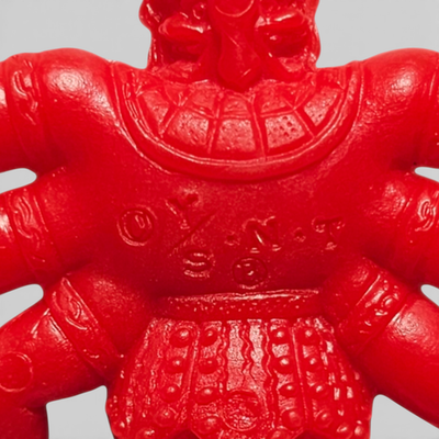 Vintage Red M.U.S.C.L.E. #129 Ashuraman(C) Kinnikuman Muscle Men Mattel - Image 3