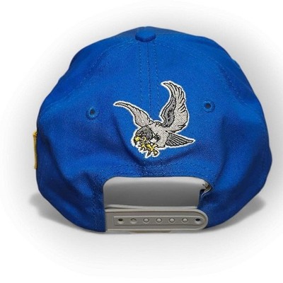 Vintage DiannWilson USAF Air Force Falcon American Flag Blue Baseball Cap Hat Ad - Image 2