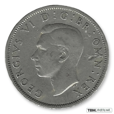 1948 United Kingdom George VI Florin Extremely Fine
