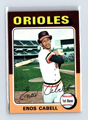 1975 Topps Baseball - SET BREAK - #247 Enos Cabell