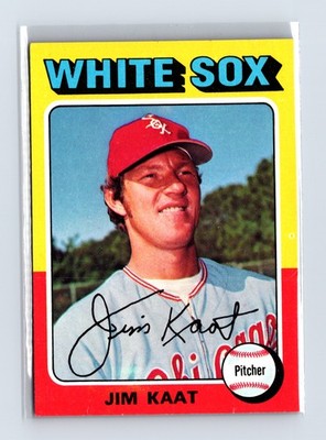 1975 Topps Baseball - SET BREAK - #243 Jim Kaat (HOF)