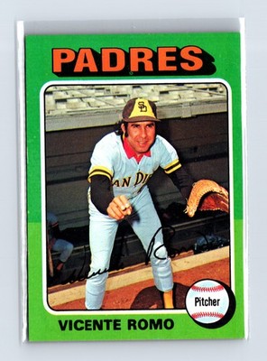 1975 Topps Baseball - SET BREAK - #274 Vicente Romo
