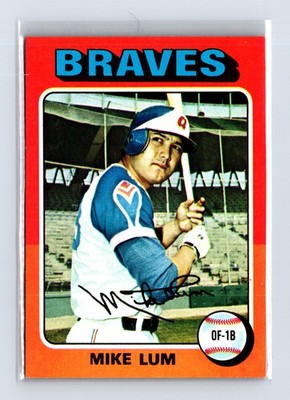 1975 Topps Baseball - SET BREAK - #154 Mike Lum