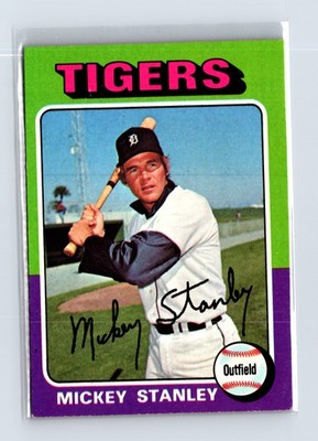1975 Topps Baseball - SET BREAK - #141 Mickey Stanley