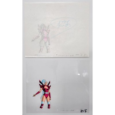 WILDCATS Authentic Animation Production Cel & Drawing Zealot - Image 3