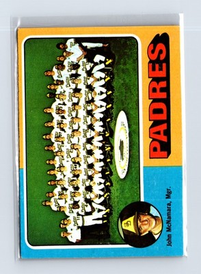 1975 Topps Baseball - SET BREAK - #146 Team Checklists San Diego Padres