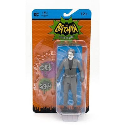 Mcfarlane Batman DC Retro 66 TV 1960s The Joker Black & White Variant 6" Figure