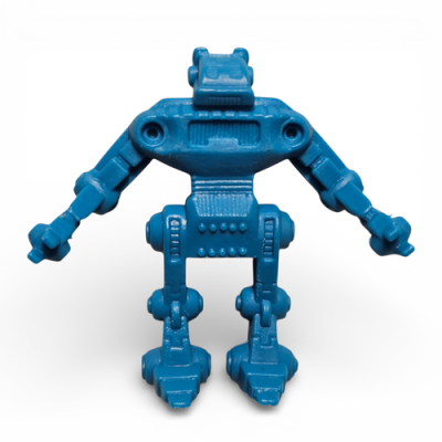 Vintage Blue Robot Toy Figure - Pre-owned Collectible