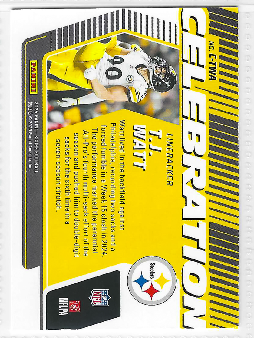 2025 Score Celebration - T.J. Watt #C-TWA - Image 2