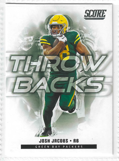 2025 Score - Throwbacks Josh Jacobs #7