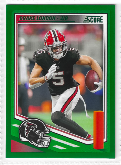 2025 Score GREEN - Drake London #17 Green