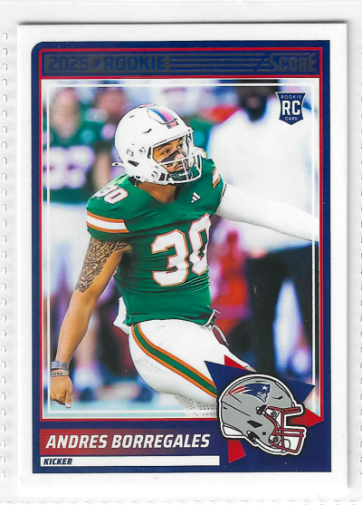 2025 Score - Rookies Andres Borregales #76 (RC)