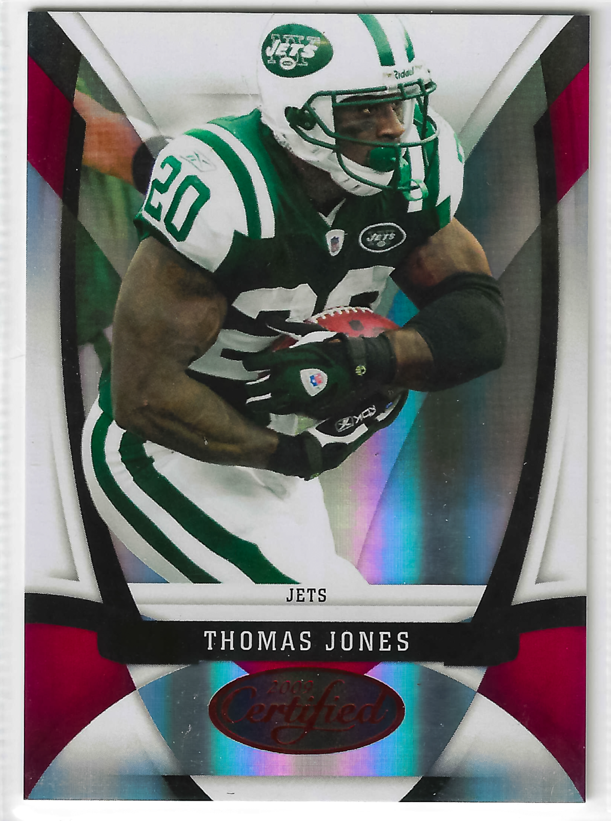2009 Certified - Thomas Jones #86 Mirror Red /250