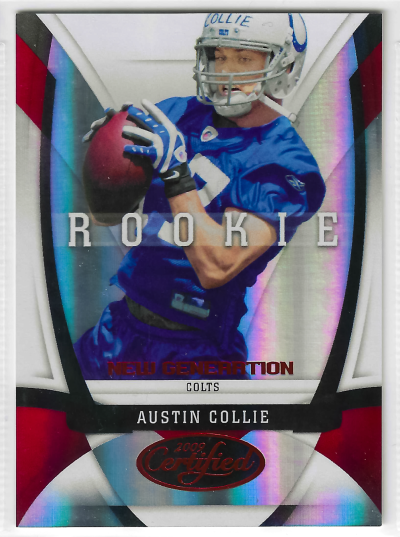 2009 Certified - New Generation Austin Collie #130 Mirror Red /250 (RC)