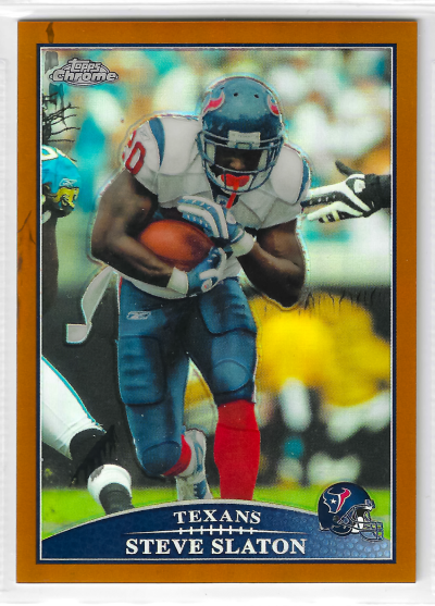 2009 Topps Chrome - Steve Slaton #TC98 Refractor /649