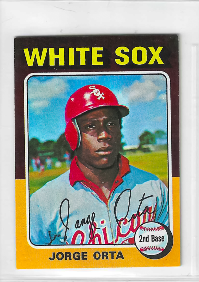 1975 Topps MINI Baseball - SET BREAK - Jorge Orta #184
