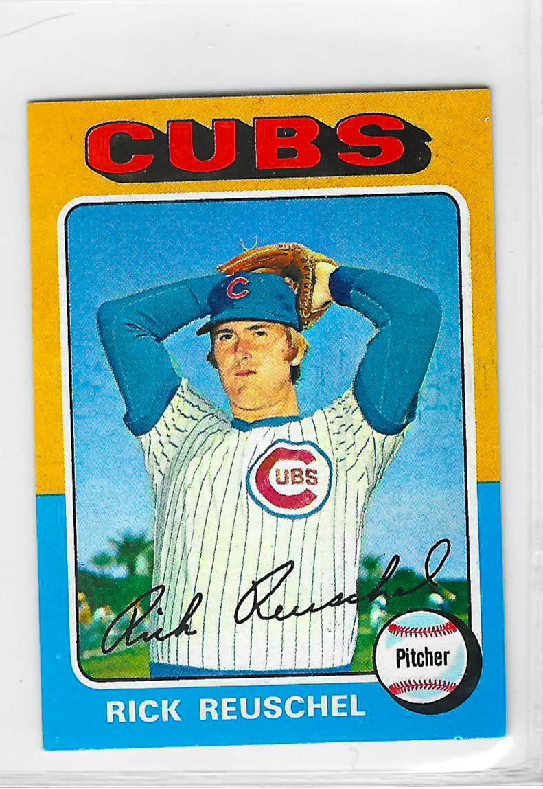 1975 Topps MINI Baseball - SET BREAK - Rick Reuschel #153