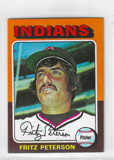 1975 Topps MINI Baseball - SET BREAK - Fritz Peterson #62
