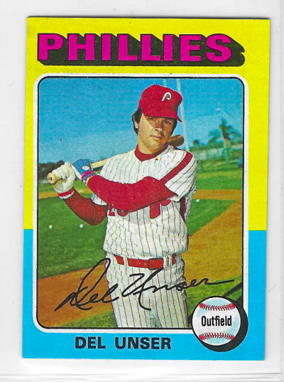 1975 Topps MINI Baseball - SET BREAK - Del Unser #138