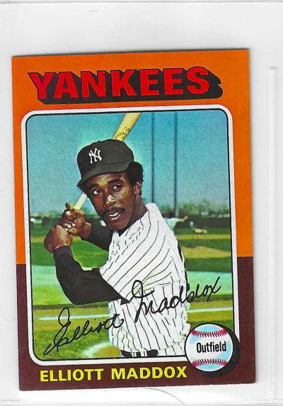 1975 Topps MINI Baseball - SET BREAK - Elliott Maddox #113