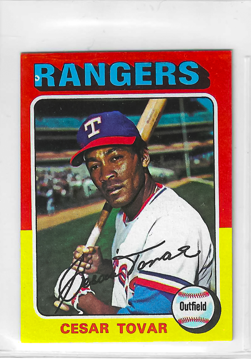 1975 Topps MINI Baseball - SET BREAK - Cesar Tovar #178