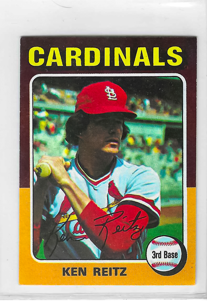 1975 Topps MINI Baseball - SET BREAK - Ken Reitz #27