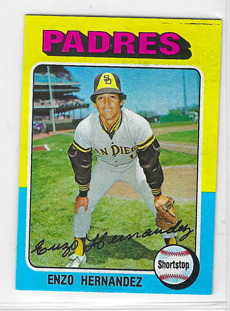 1975 Topps MINI Baseball - SET BREAK - Enzo Hernandez #84