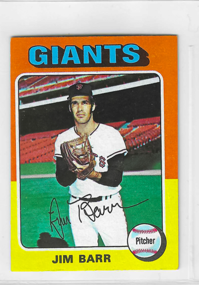 1975 Topps MINI Baseball - SET BREAK - Jim Barr #107