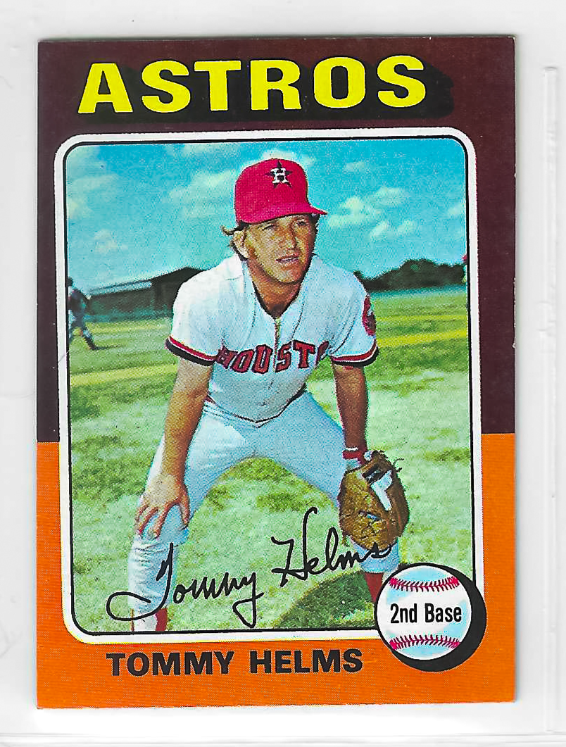 1975 Topps MINI Baseball - SET BREAK - Tommy Helms #119