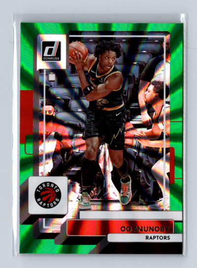 2022-23 Panini Donruss - OG Anunoby #26 Holo Green Laser