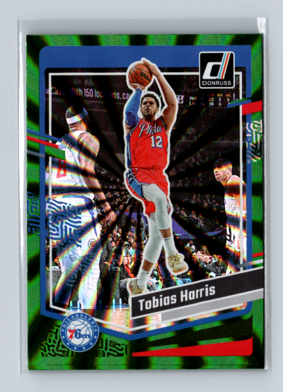 2023-24 Panini Donruss - Tobias Harris #4 Holo Green Laser