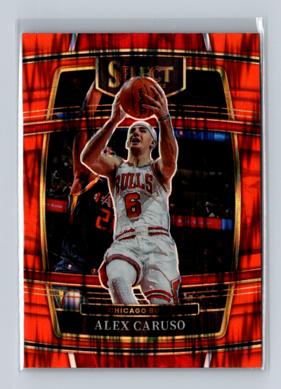 2021-22 Panini Select - Concourse Alex Caruso #9 Orange Flash Prizm