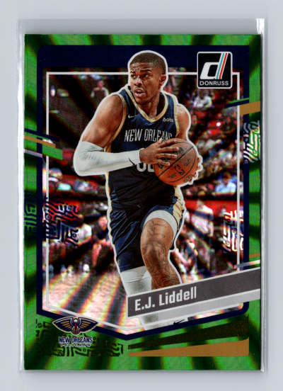 2023-24 Panini Donruss - E.J. Liddell #190 Holo Green Laser