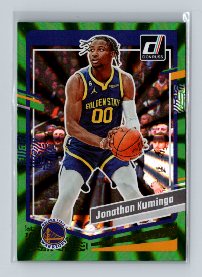 2023-24 Panini Donruss - Jonathan Kuminga #148 Holo Green Laser