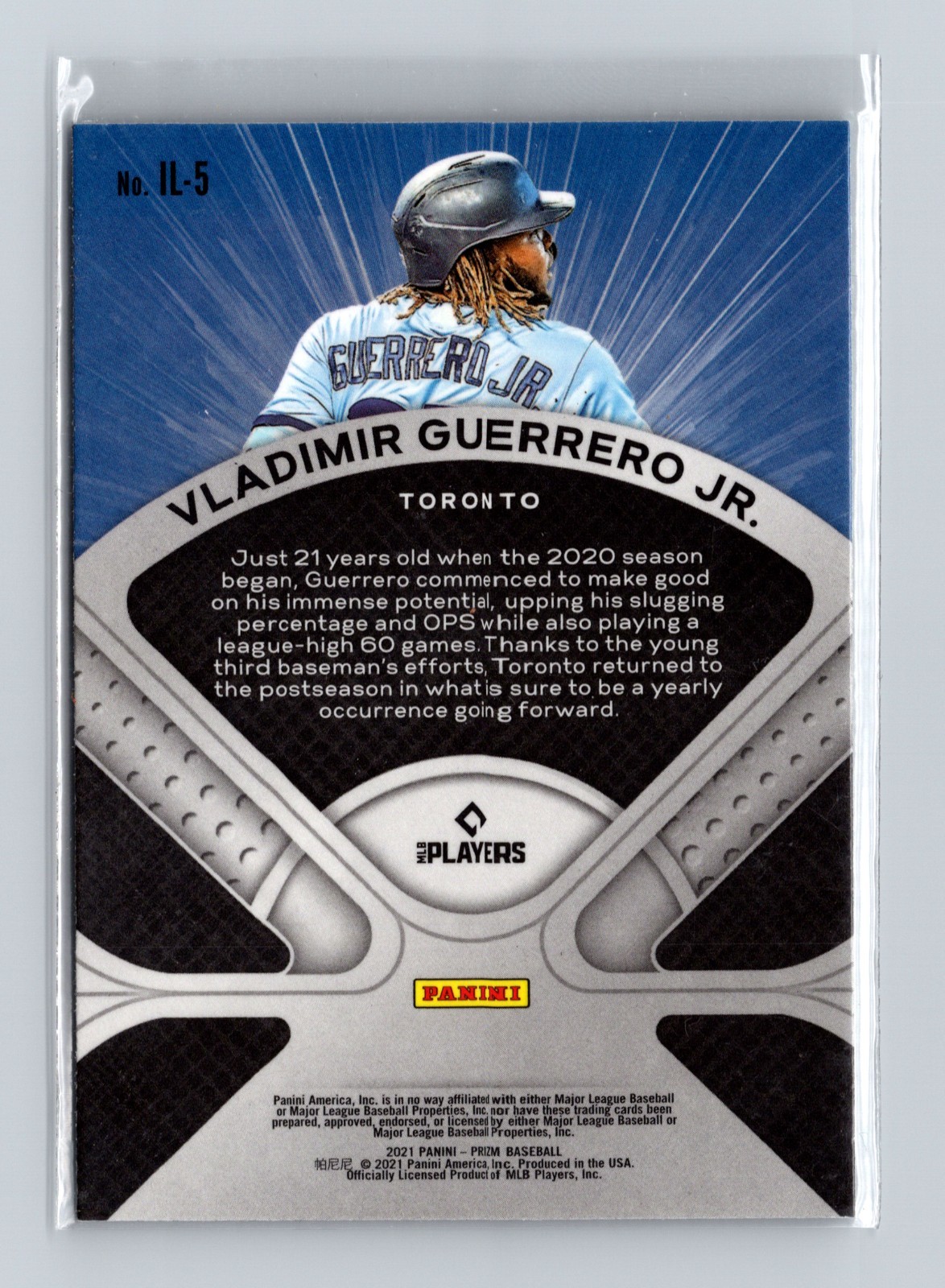 2021 Panini Prizm - Illumination Vladimir Guerrero Jr. #IL-5 - Image 2