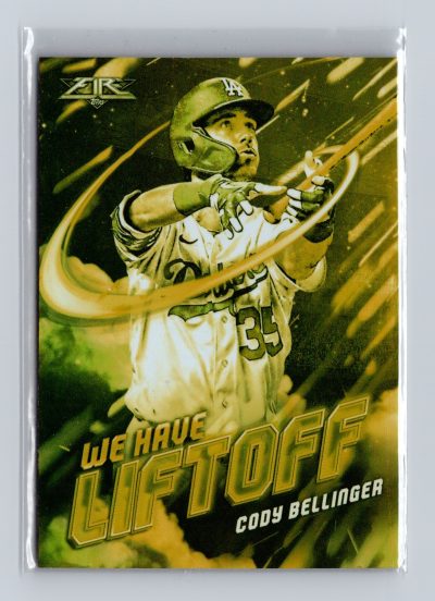 2021 Topps Fire - We Have Liftoff Cody Bellinger #WHL-9 Gold Minted