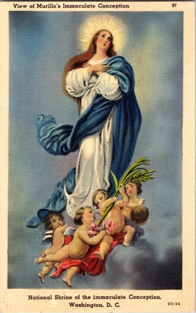 1940 Antique Religious Postcard - Hand Written Message - One 1 Cent Stamp USA