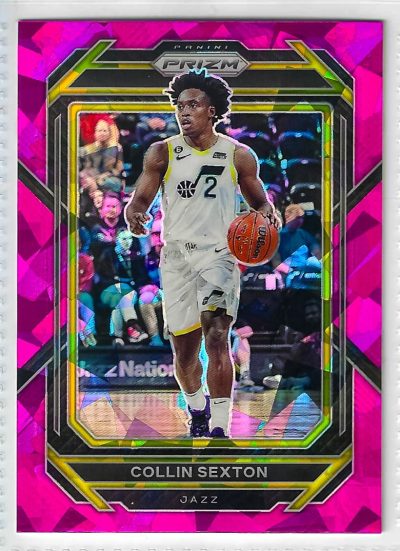 2022-23 Panini Prizm - Collin Sexton #87 Pink Ice Prizm