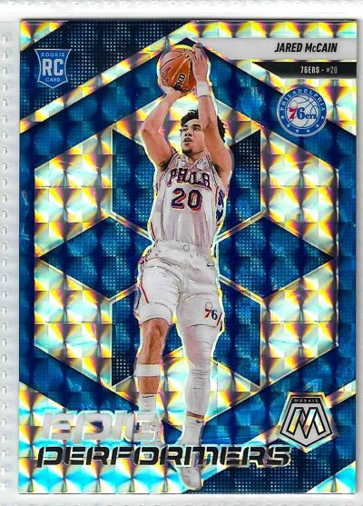 2024-25 Panini Mosaic - Epic Performers Jared McCain #13 Mosaic Prizm (RC)