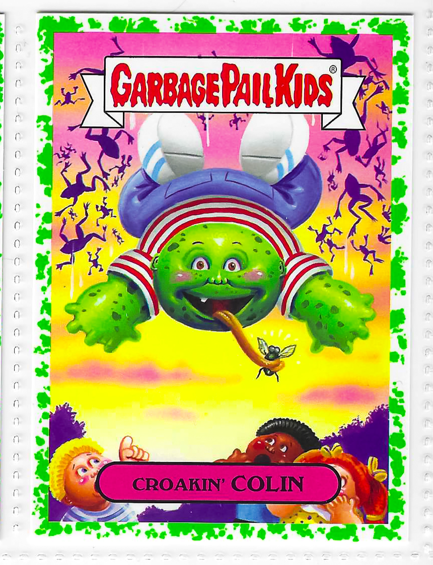 2017 Topps Garbage Pail Kids Adam-Geddon Croakin' Colin Green #5b